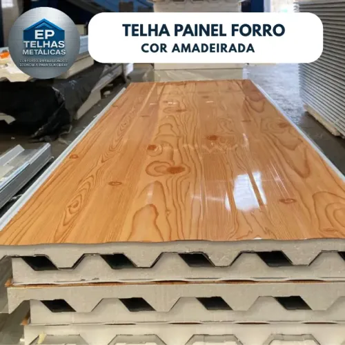 TELHA PAINEL FORRO COR AMADEIRADA