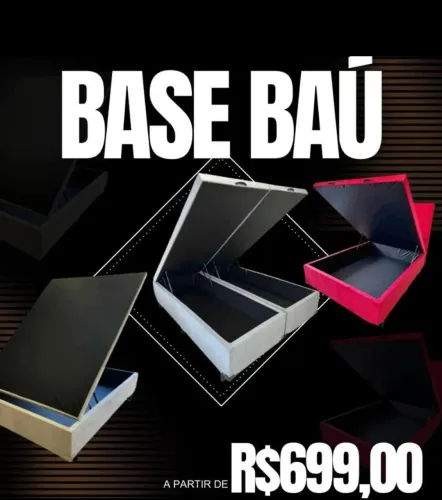 Baú casal ou solteiro, novos e frete grátis