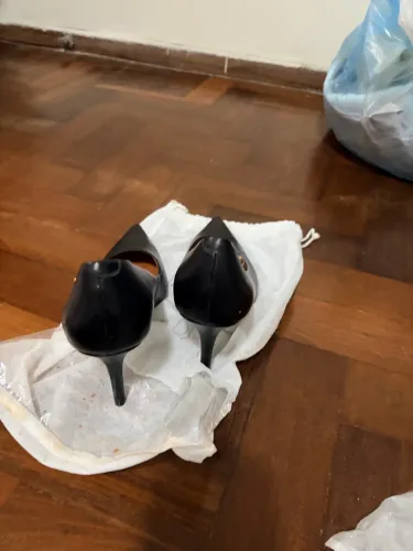 Sapato Scarpin Luz Da Lua Couro PRETO