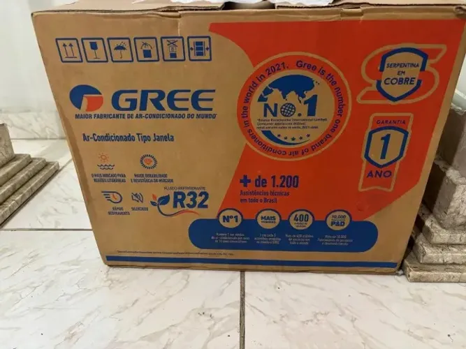 Ar Cond. Janela Gree 7Mil Btus 220 volts gela muito. Sem uso Novo c/ Garantia fábrica