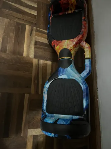 Hoverboard Skate Elétrico 6.5 Led Bluetooth Cores Brinovar Fogo E Gelo