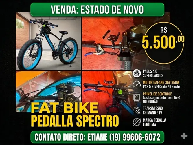 Bicicleta elétrica / e bike Pedalla Spectro 350w