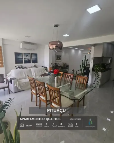 APARTAMENTO NASCENTE 110m² 2 QUARTOS 1 SUÍTE CLOSET 2 VAGAS SOLTAS INFRA VENDE PITUAÇU