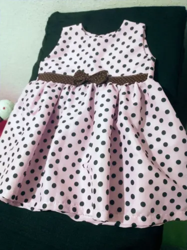 Look vestido Tam 2a3 + sapato Tam 23