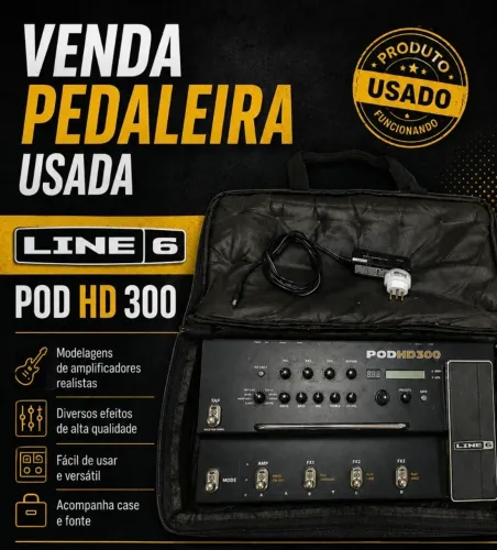 Pedaleira LINE 6 POD HD300 Usada