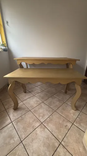 Conjunto mesas colonias para decoração de festas