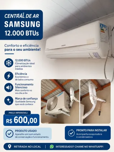 Vende-se central de ar Samsung