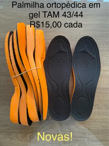 Kit 4 pares Palmilha ortopédica em gel TAM 43/44