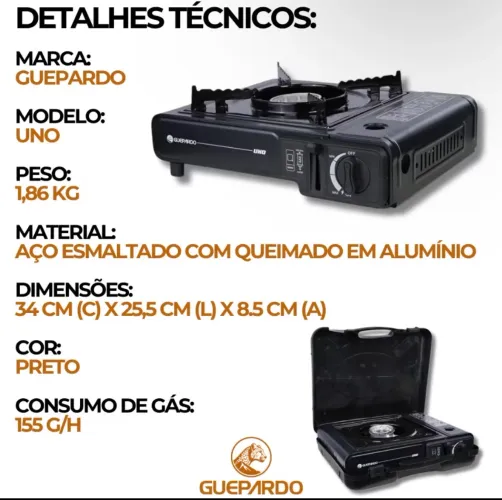 Fogareiro fogão a gás portátil