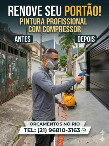 Pintura de portões a domicílio 