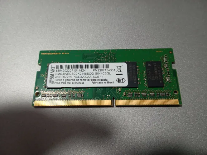 Memória RAM 4Gb 3200Mhz Notebook ou Mini PC DDR4