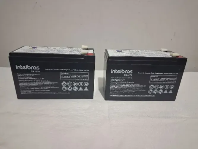 Duas Baterias seladas intelbras XB1270 - ( VRLA ) 12V / 7Ah