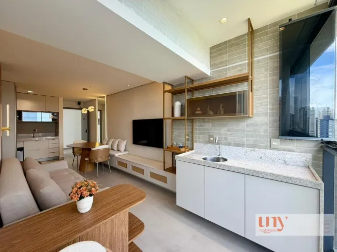 Apartamento porteira fechada com 61 m² e 2 quartos, localizado ao lado do Parque Parahyb