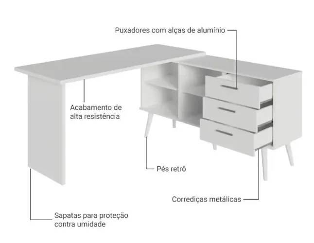 Escrivaninha Mesa de Estudos