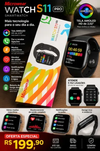 Relógio smartwatch S11PRO