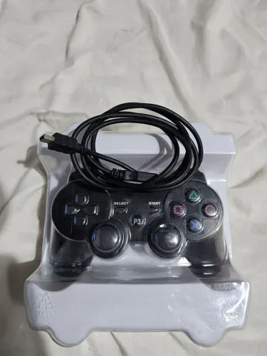 Controle ps3 sem fio zero(acompanha cabo de carregamento)