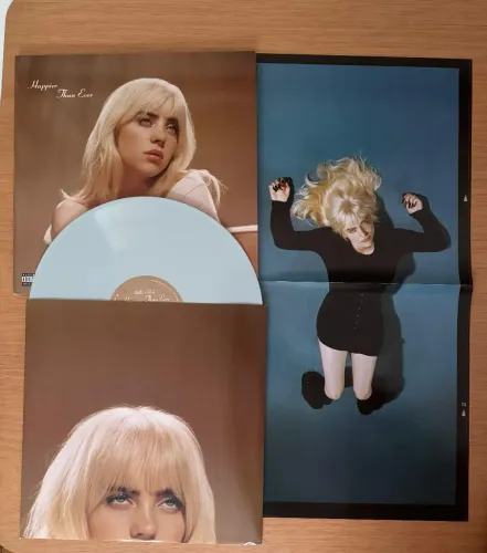 Vinil Billie Eilish - Happier Than Ever + poster