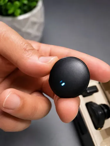Microfone Sem Fio Lapela com Receptor tipo c+ Estojo de Carregamento