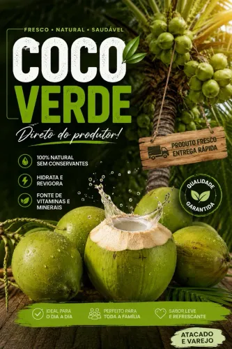 Coco verde - Atacado e Varejo