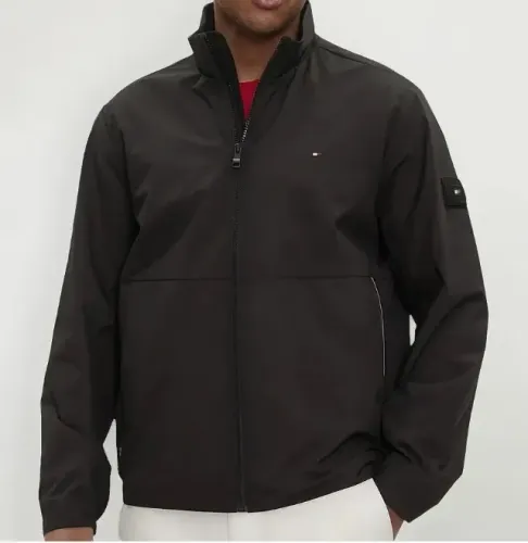 Jaqueta Corta VentoTommy Hilfiger Nylon Preta (Original)