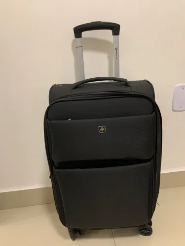 Mala de Viagem Swiss One Verbier II Pequena Preta com Rodinhas