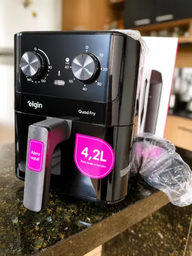 Air Fryer Elgin 4,2L 1400W Preta 110V