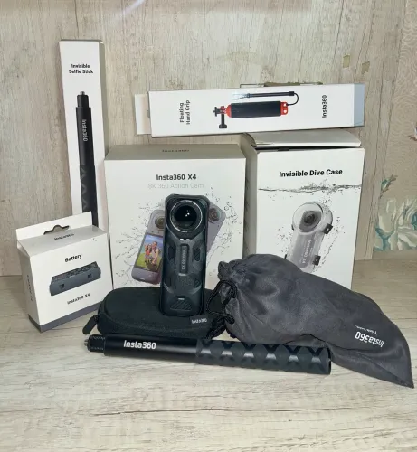 Câmera Insta 360 X4 - 8k + Acessórios