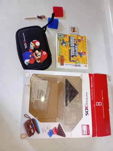 Kit Nintendo 3DS "novo" Case com Jogos 