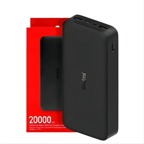 carregador portátil (power bank) xiaomi redmi 20000 mah