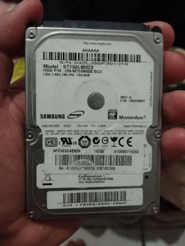 HD EXTERNO SAMSUNG 750 GB