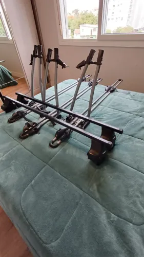 3 Suportes De Bicicleta Para Teto Calha Thule Freeride 532