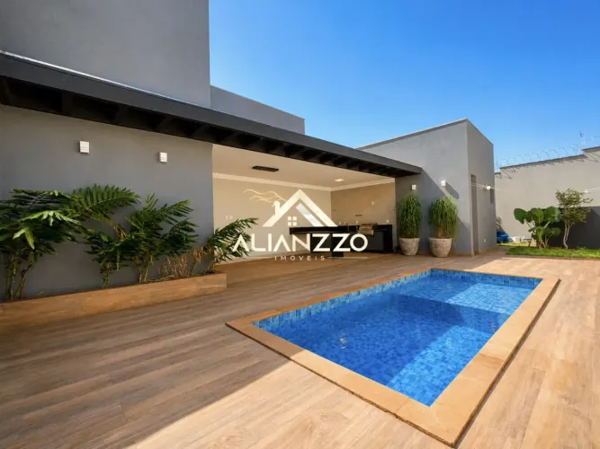 Casa Residencial 211m² 3 Quartos no Quintas de São José em Ribeirão Preto/SP. Alianzzo Imó