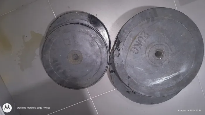 Anilhas de borracha 60kg