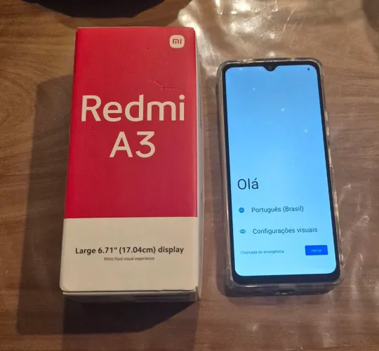 Smartphone Redmi A3 com 128gb em ótimo estado