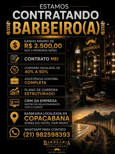 CONTRATA-SE BARBEIRO