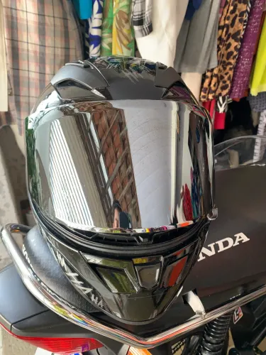 CAPACETE ASX COM VISEIRA CROMADA N° 58