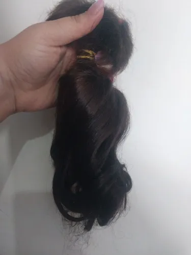 Cabelo humano ruivo 48cm