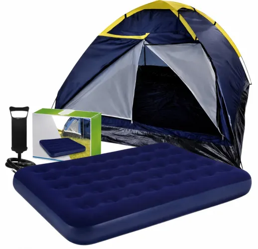 Barraca Delta Capri 4 + colchão casal + bomba