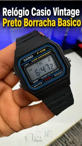 Casio Vintage Preto Clássico Masculino Digital
