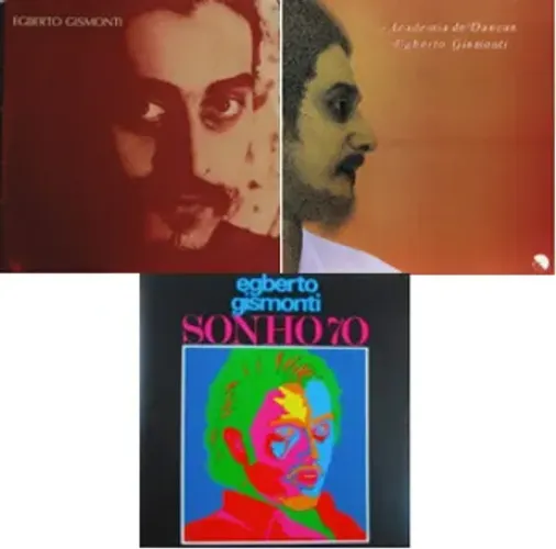 Disco de Vinil (LP) EGBERTO GISMONTI - combo com 3 discos.