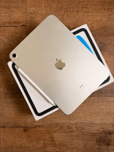 iPad 10 + Apple Pencil C - com caixa impecável 