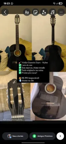 violão start Giannini nylon