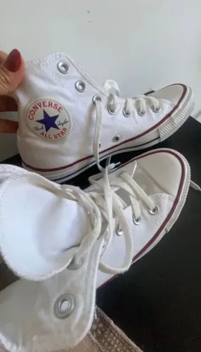 All Star cano alto branco TAM 37 (usado três vezes)