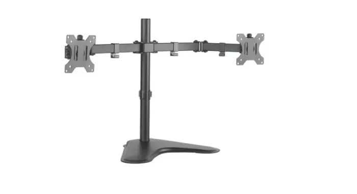 Suporte Articulado de Mesa ELG, Com Regulagem de Altura, P/ 2 Monitores de 17" A 32" - T12