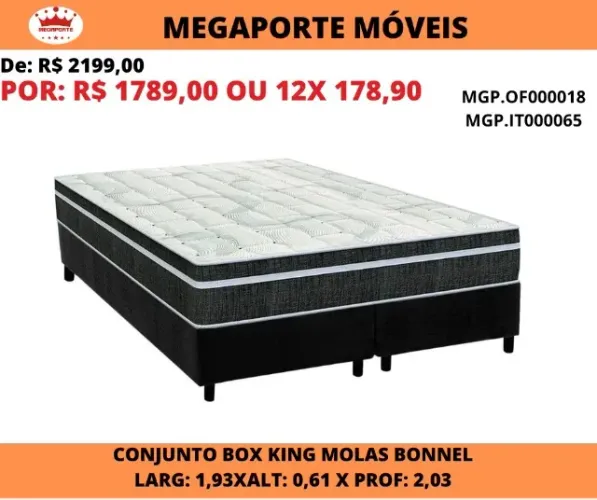 CAMA BOX CASAL KING MOLAS