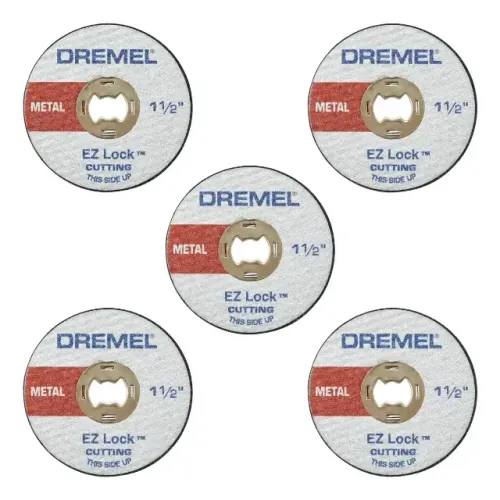 Discos De Corte Dremel Metal Ez456 Ez-lock Pack X5 Gris