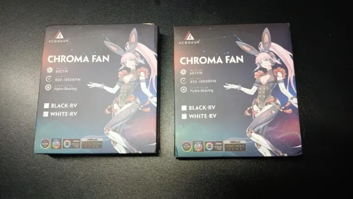 Fan Reverse Aceggek Choma ARGB Branca, nova lacrada na caixa.