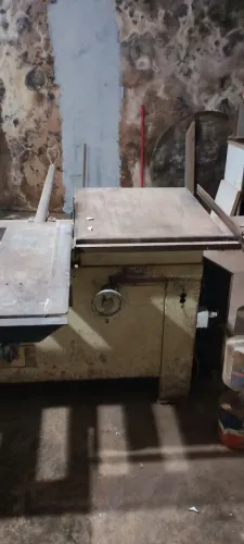 Serra de bancada Baldan usada não faz grau motor trifásico 220 valor 4500