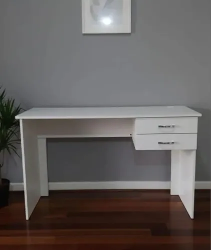 Mesa robusta com 2 gavetas frete grátis