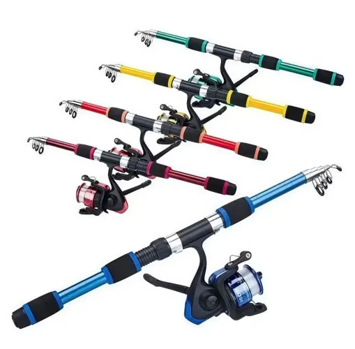 Kit vara pesca com molinete 